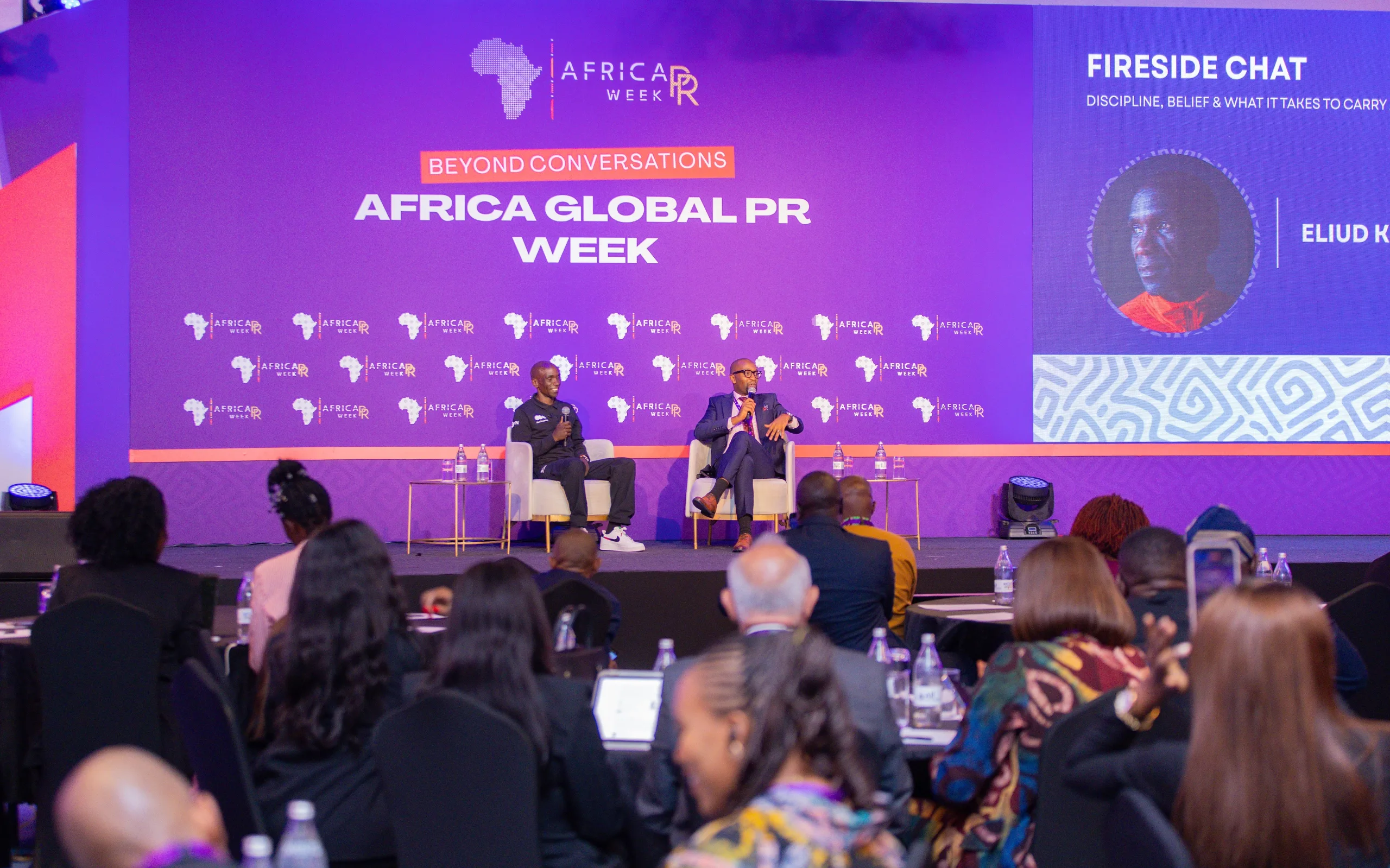 A speaker contributing to an Africa PR Week 2025 discussion
